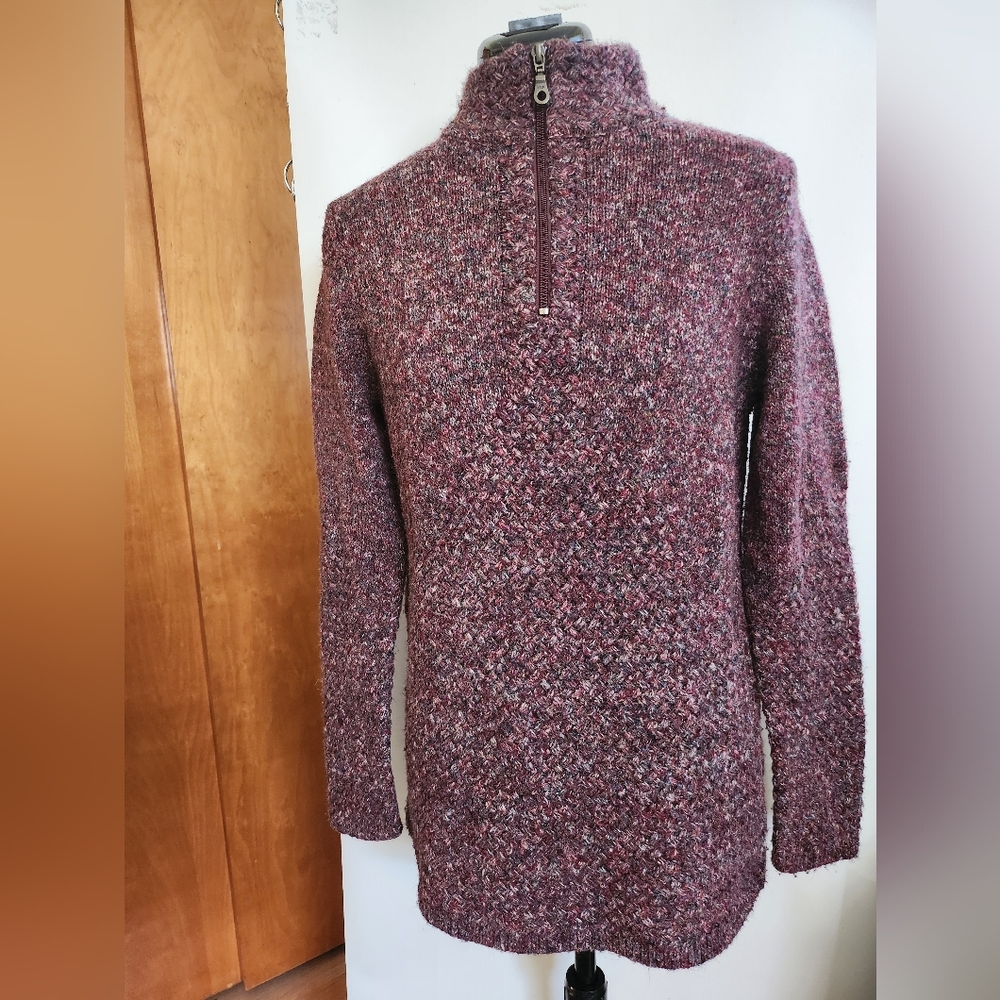 Cozy Maroon Knit Sweater